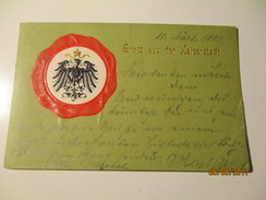 1899 GRUSS AUS DER KAISERSTADT , GROSS LICHTERFELDE BERLIN , TO RUSSIA , EMBOSSED RELIEF , Ko - Lichterfelde