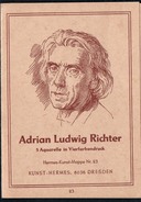 A6691 - Alte Mappe Mit 5 Künstlerkarten Aquarelle In Vierfarbdruck Von Ludwig Richter - Kunst Hermes Dresden - Richter, Ludwig