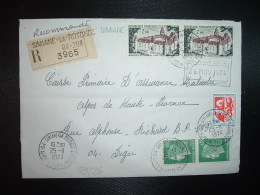 LR Pour CPAM TP BAZOCHES 2,00 X2 . DE CHEFFER 0,30 X2 + AUCH 0,05 OBL.25-11-1974 SIMIANE LA ROTONDE (04) - Postal Rates