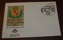 Cover Brief Tag Der Briefmarke 1978  Aachen  #cover3770 - Enveloppes Privées - Oblitérées