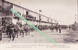 Inauguration Solennelle Des Ports De BRUGES Et ZEEBRUGGE? 23 Juillet 1907 - Régiment Des Lanciers Escortant Le Roi - Inwijdingen
