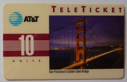 USA - AT & T - San Francisco's Golden Gate Bridge - 10 Units - Remote Memory - [3] Magnetic Cards