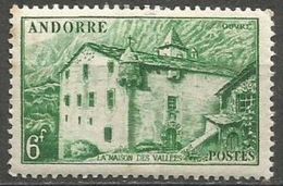 Andorra - 1951 House In The Valleys 6f MLH *  SG F124  Sc 119 - Unused Stamps