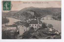 LUZECH (46) - PONT DU CHEMIN DE FER ET LA VILLE - Luzech