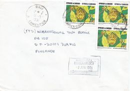 Cameroun Cameroon 1991 Bali Coffee Bug Antestiopsis Lineaticollis Insect Sweden Redirecting Handstamp Cover - Covers & Documents