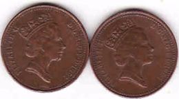 Great Britain 2 X 1 Penny 1993 + 1994 - 1 Penny & 1 New Penny