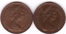 Great Britain 2 X 1 Penny 1977 + 1978 - 1 Penny & 1 New Penny