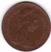 Great Britain 1/2 Penny 1971 - 1/2 Penny & 1/2 New Penny