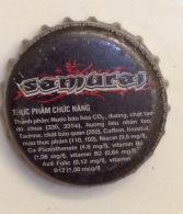 Cambodia Coca Cola Samurai Energy Drink Used Bottle Crown Cap / Kronkorken / Capsule / Chapa / Tappi - Gorras