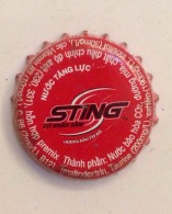 Cambodia Coca Cola Sting Energy Drink Used Bottle Crown Cap / Kronkorken / Capsule / Chapa / Tappi - Petten