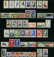 FRANCE - ANNEE COMPLETE 1958 - YT 1142 à 1188 ** - 47 TIMBRES NEUFS ** - 1950-1959