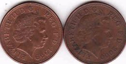 Great Britain 2 X 2 Pence 1999 + 2000 - 2 Pence & 2 New Pence