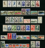 FRANCE - ANNEE COMPLETE 1958 - YT 1142 à 1188 ** - 47 TIMBRES NEUFS ** - 1950-1959