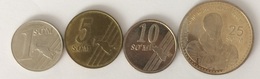 Ouzbékistan - 1 Sum 2000 - 5 Sum 2001 - 10 Sum 2001 - 25 Sum 1999 - Oezbekistan