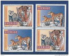 Sweden 1998 Facit # 2049-2050. Jan Lindbla´s Tigers, SX1 And SX2, See Scann, MNH (**) - Unused Stamps