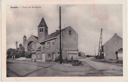 GROOTLO-KERK EN DORPZICHT-UITG. EMIEL VERBEECK-SCHILDER-BEHANGER-DORP-VERSTUURD-ZEGEL WEG-ZIE 2 SCANS-RARE - Heist-op-den-Berg