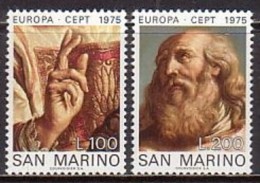 Europa/Cept, San Marino  1088/89 , Xx  (V 564) - 1975