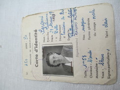Carte  D'Identité Ancienne/RF//Préfecture De Seine  Et  Marne/Sergent Lucienne/ Années  1940-50   AEC71 - Unclassified