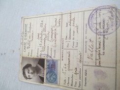 Carte  D'Identité Ancienne à 2 Volets/Mairie De Coulanges Les Nevers/Niévre/Vallet Marie Née Dupuis/ 1940       AEC83 - Unclassified