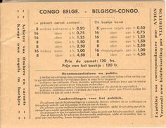 BELGIAN CONGO, 1937, Booklet 5, 120 Fr - Libretti