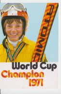 Annemarie Proll 1971 Skier Unused - Sportsmen