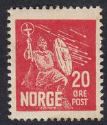 NORVEGIA - NORGE - 1930 - Yvert 149 Nuovo MH; 20 øre, Rosso. - Neufs