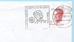 Doc. De BOUILLON  Du 30/05/1988  Avec Fl/ Godefroy De Bouillon - Route Européenne - Flammes