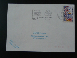 92 Hauts De Seine Clichy Louis Pasteur 1995 - Flamme Sur Lettre Postmark On Cover - Louis Pasteur