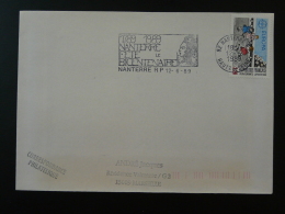 92 Hauts De Seine Nanterre RP Bicentenaire Révolution Liberté De Gandon - Flamme Sur Lettre Postmark On Cover - Rivoluzione Francese