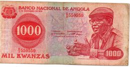 BANCONOTA ANGOLA-1000 KWANZAS -1979 P-117 (serie Speciale) - Angola