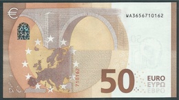 50 EURO GERMANY  W002 H4   - DRAGHI   UNC - 50 Euro