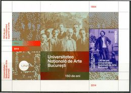 ROMANIA 2014** - 150 Anni - Universita' Nazionale Di Arte Di Bucarest - Block MNH Come Da Scansione. - Nuovi
