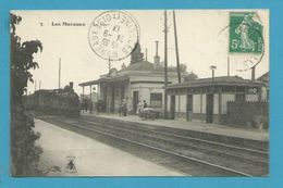 CPA 3 - Chemin De Fer - Arrivée Du Train En Gare LES MUREAUX 78 - Les Mureaux
