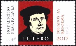 BRAZIL 2017  -  Martin Luther  -  &#x200B;500 Jahre Lutherische Reformation   (Gemeinschaftsmarke Mit Brasilien) - Ungebraucht