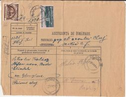 64925- INTERNATIONAL DAY OF THE CHILD, PREDEAL CHALET, STAMPS ON REGISTERED DOCUMENT, 1954, ROMANIA - Briefe U. Dokumente