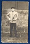 Carte-photo. Soldat Du 273ème RI. Prisonnier Au Camp De Munster II ( Rennbahn). Censure Kriegsgefangenenlager II. 1917 - War 1914-18