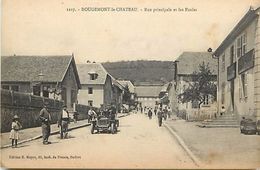 -depts Div.-ref-TT123- Territoire De Belfort - Rougemont Le Chateau - Rue Principale Et Les Ecoles - Ecole - Voiture - - Rougemont-le-Château