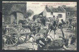 +++ CPA - HAELEN - HALEN - Hussards De La Mort Repoussés Par Nos Carabiniers - Guerre - Soldat - Armée - Militaria   // - Halen