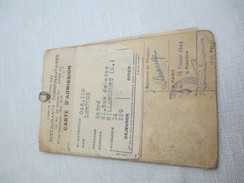 Carte D'Admission/Comité D'action Des Restaurants Communautaires/LEROUGE André/Billancourt/Tickets De Repas/1948   AEC86 - Non Classés