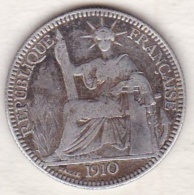 Indochine Française. 10 Cent 1910 A  . En Argent - Indochina Francesa