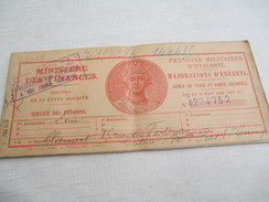 Carnet De Pensions Militaire D'Invalidité/Majoration D'Enfants/Ministére Des Finances/Veuve Lerouge/CLAMART/1937   AEC87 - Ohne Zuordnung