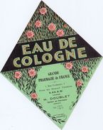 Etiket Etiquette - Eau De Cologne - Pharmacie H. Doublet - Lille - Labels