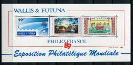 4567   WALLIS ET FUTUNA   BF 4**   Bicentenaire De La Déclaration Des Droits De L'Homme Et Philexfrance 1989   SUPERBE - Hojas Y Bloques