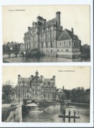 2 CPA  -  Château De Beaumesnil - Beaumesnil