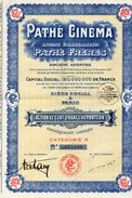 ACTION  PATHE CINEMA PATHE FRERES Action De Cent Francs Au Porteur - Cinéma & Theatre