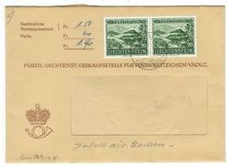 Liechtenstein // 1953 // Lettre Remboursement Du Service Philatélique1er Jour - Covers & Documents