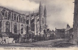 Delcampe - Ieper, Ypres, Ruines D'Ypres, Ruins, La Cathédrale St Martin (pk38150) - Ieper