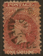 SOUTH AUSTRALIA 1860 1/- Chestnut SG 108 U #ABG171 - Oblitérés