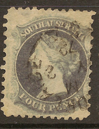 SOUTH AUSTRALIA 1868 4d Lilac SG 104 U #ABG222 - Used Stamps