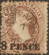 SOUTH AUSTRALIA 1876 8d On 9d SG 118 U #ABG256 - Used Stamps